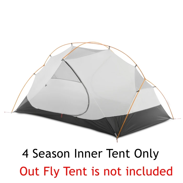 4Season Inner Tent 2 человека 4 сезон палатка Открытый Сверхлегкий Туризм альпинизмом Охота Водонепроницаемый палатка 15D силиконовые Zelt тентент - Цвет: 4Season Inner Tent