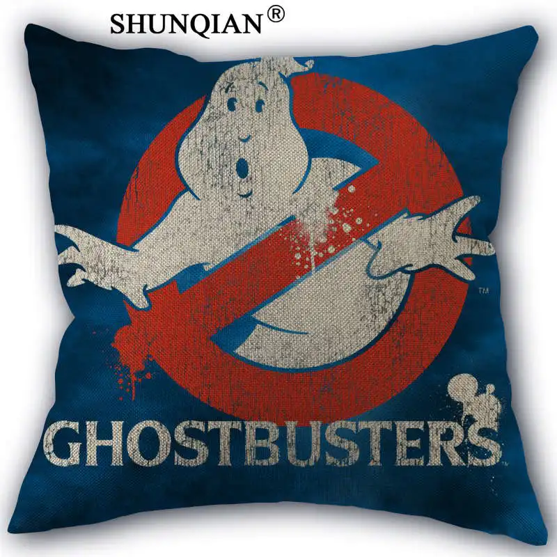 Pillow case WJY418 Ghostbusters на заказ 18 ''квадратная льняная наволочка для дома индивидуальные Прямая - Цвет: Pillow case