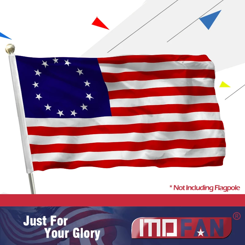 MOFAN Betsy Ross Флаг США полиэстер прочный и яркий с 2 твердыми люверсами