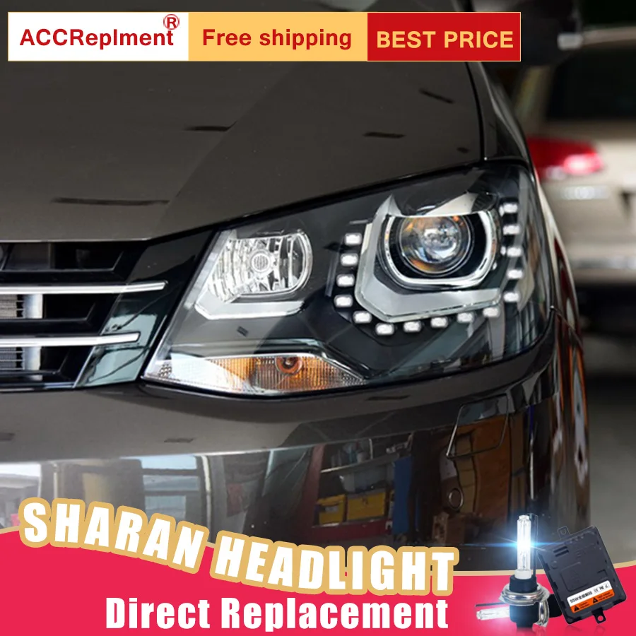 2 шт. светодиодный ные фары для VW Sharan 2012 2018 Автомобильные ангельские глазки