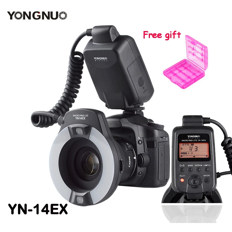 Yongnuo YN 14EX YN14EX TTL Macro Ring Lite Flash Speedlite светильник для Canon 5Ds 5Dsr 760D 5D Mark III 7D 60D 70D 700D 650D