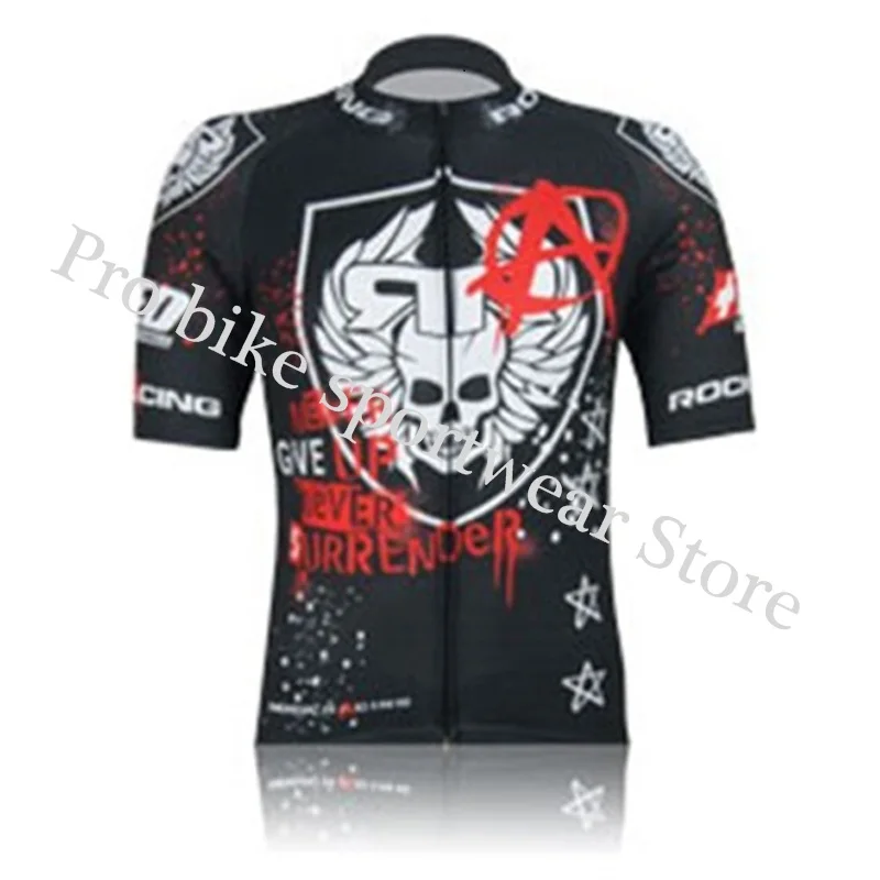 Only jersey 8 ROCK Racing, летняя мужская футболка для велоспорта, комплект с коротким рукавом, дышащие шорты, одежда для велоспорта, Hombre Ropa Ciclismo Maillot - Цвет: Only jersey 8