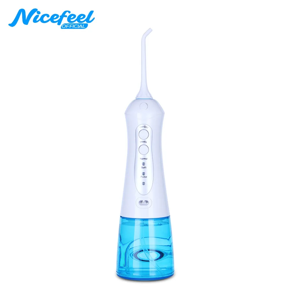 Nicefeel портативный ирригатор для полости рта, зубная нить, зубная нить, ирригатор, заряжаемый водный ирригатор, водяная ирригационная струя - Цвет: 1 Irrigator