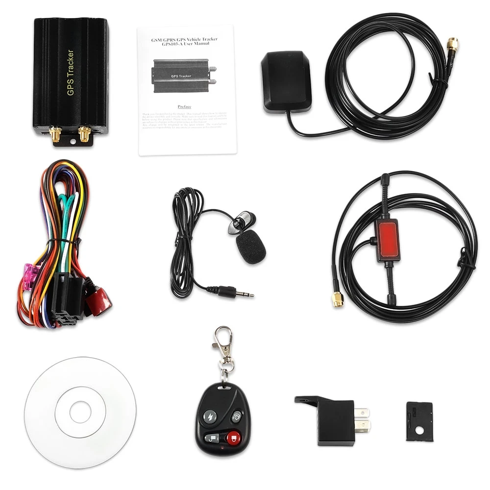 VicTsing TK103B Car GPS Tracker Vehicle Anti-theft Alarm Mini Real Time Tracking Locator Motorcycle GSM / GPRS | Автомобили и