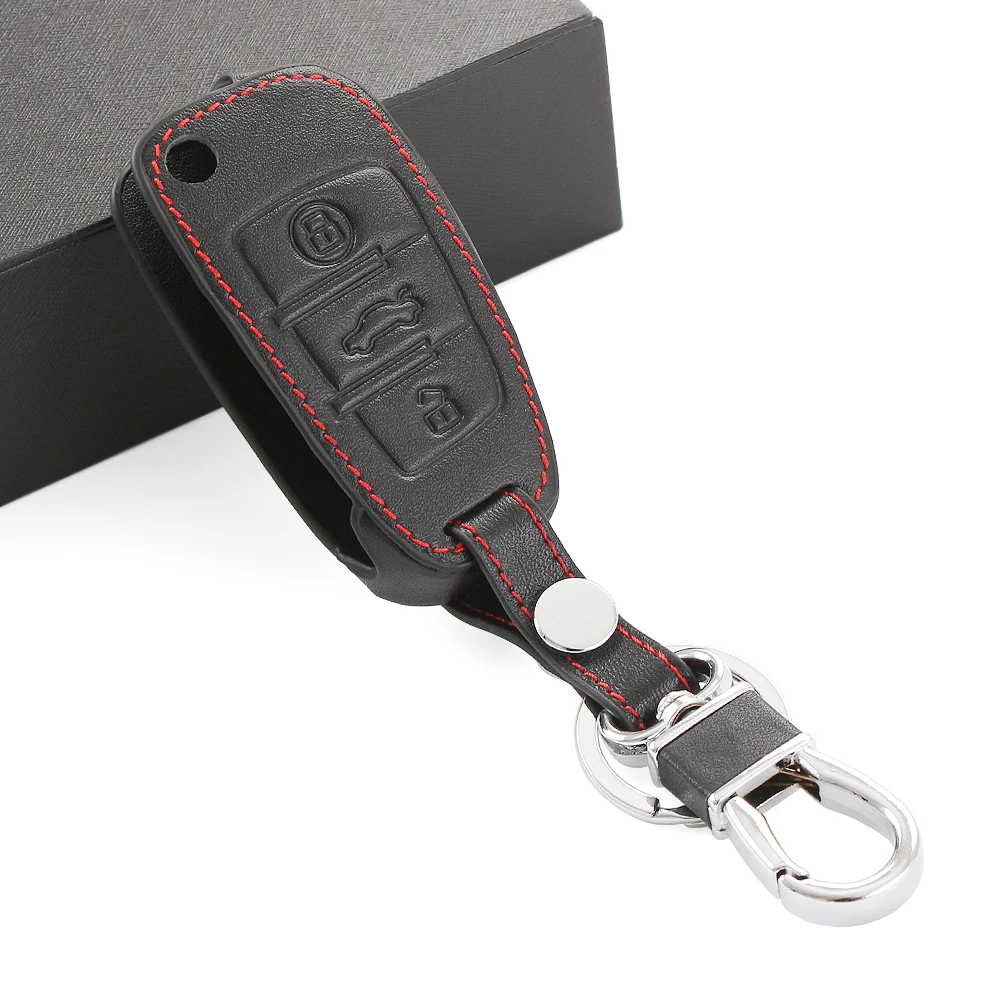 Новый высококачественный кожаный чехол для автомобильного ключа дистанционного