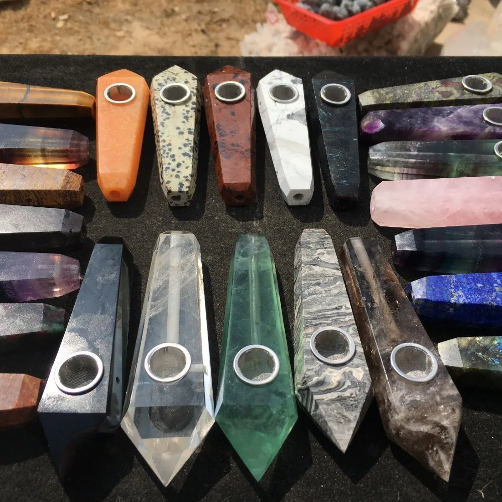 24 шт. оптовая продажа натуральный аметист прозрачный розовый кварц флюорит | Дом