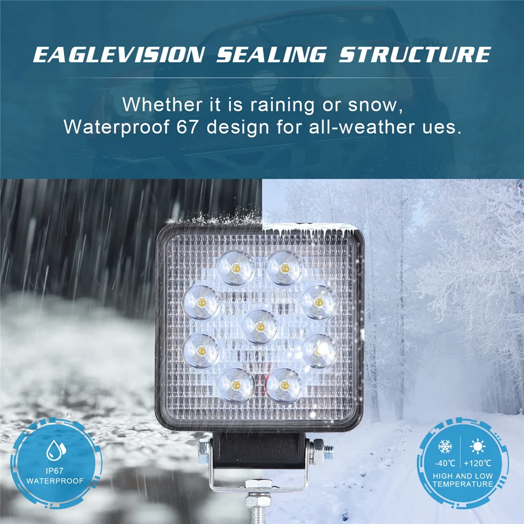 WUPP световая панель/рабочий свет горячий 2x светодиодный рабочий стручки 4 дюйма 90