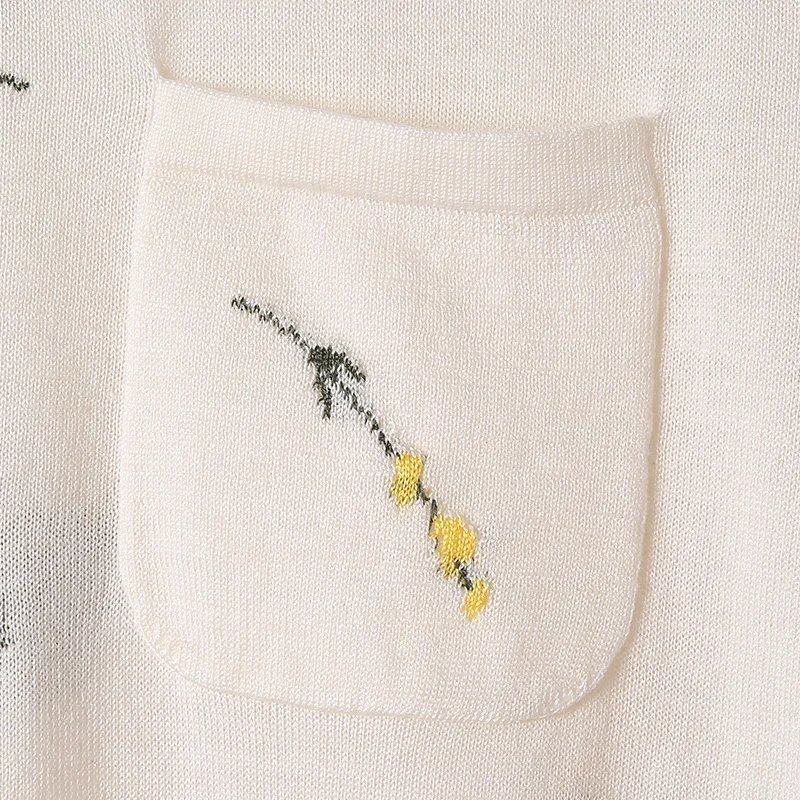 XL Brand Sweater 2019 Spring Fall Women's New OL Commuter Printed O-neck Pockets Bottoming Pullovers | Женская одежда