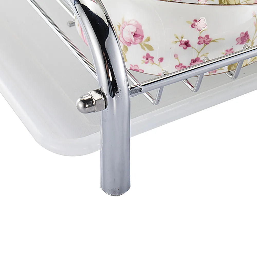 Нержавеющая сталь 3 х уровневая Подставка сушилка для посуды Кухня