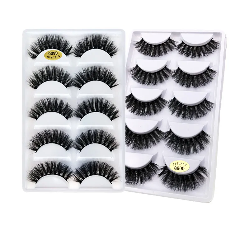 Ресницы 3D норковые натуральные супер мягкие Накладные ресницы ручной работы для