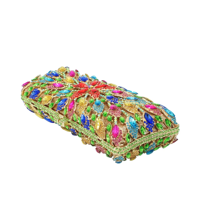 Ручной работы Модные полые Роскошные Алмаз клатч Свадебное Пром Ужин Сумочка