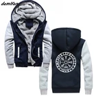 Толстовка с компасом викингов, вегвизир, плащ, руны, навигатор, толстовки, повседневная одежда унисекс, топы, куртка, модная хипстерская толстовка на молнии для мужчин