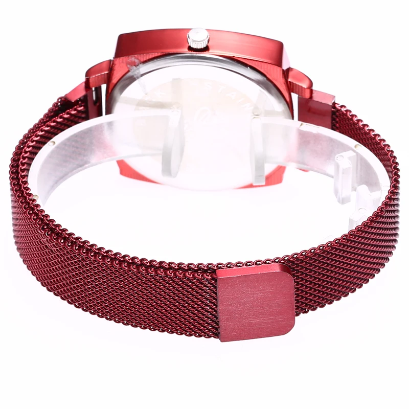 

Women Watches Ladies Magnetic Starry Sky Clock Fashion Diamond Square Dial Women Quartz Wristwatches Female Relogio Feminino