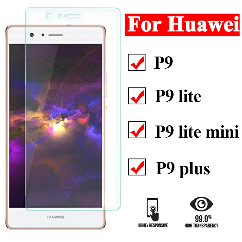 Защитное стекло для huawei P9 lite mini Закаленное huawey hawei P 9 plus светильник P9lite safety verre tremp