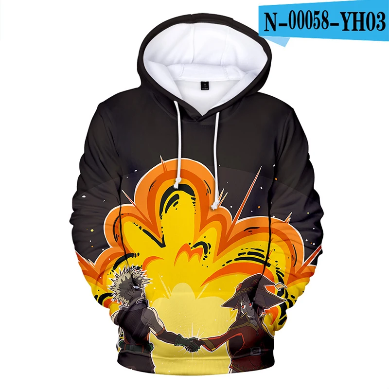Аниме Boku No Hero Academy толстовки кофты Deku Shoto Bakugou 3D принт для женщин мужчин с капюшоном Harajuku Повседневная парная одежда - Цвет: 4