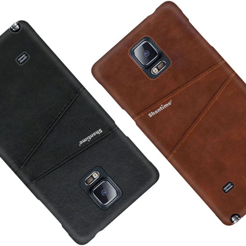 Винтажная кожаная задняя крышка для Samsung Galaxy Note 4 чехол телефона Edge N9150 из