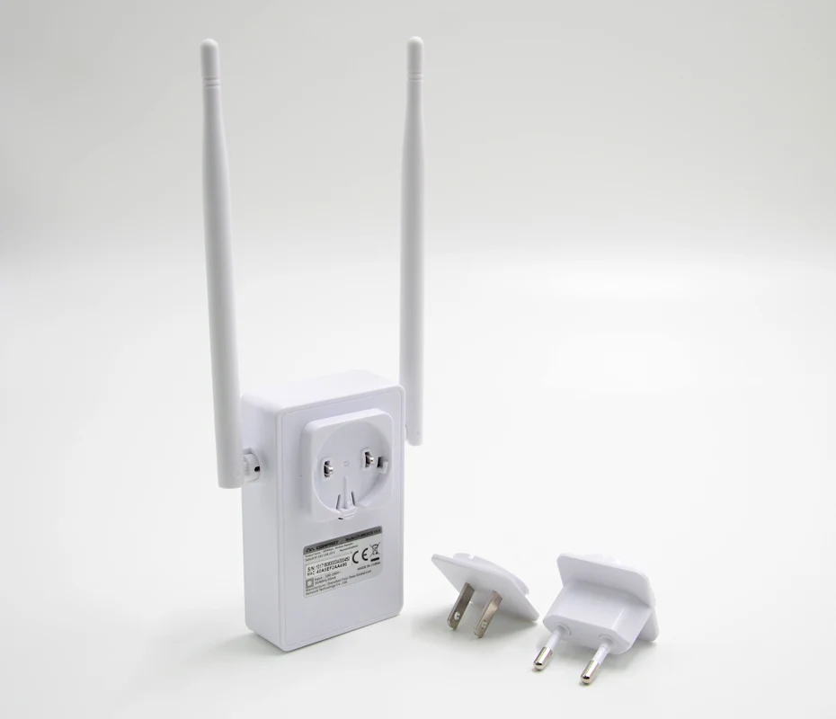 20 шт. DHL Беспроводной Wi-Fi роутера повторителя 300 Мбит/с двойной 5dbi Антенна 2 4 ГГц