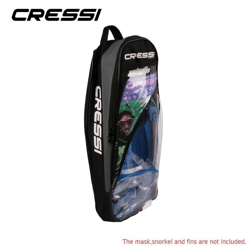 Cressi ласты для снорклинга, сумки для дайвинга, снаряжение для дайвинга, флиппер, посылка, сумка, легко переносится, идеально подходит для маски, трубки, плавники, набор