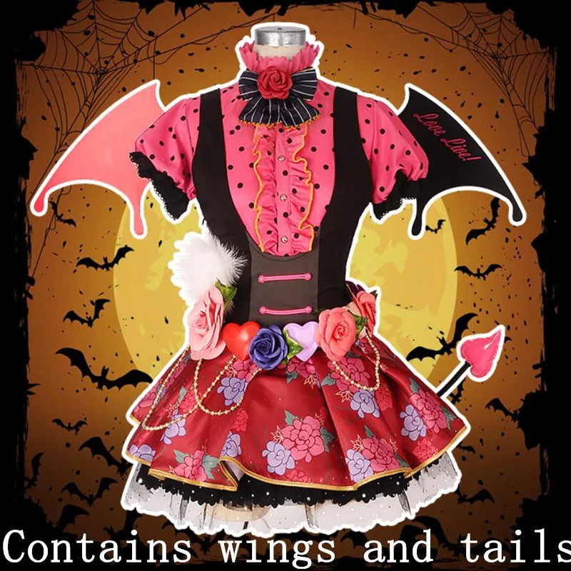 

Hot Anime Love Live cosplay Cartoon Sonoda Umi cos Halloween Masquerade party woman cosplay little devil awakening costume