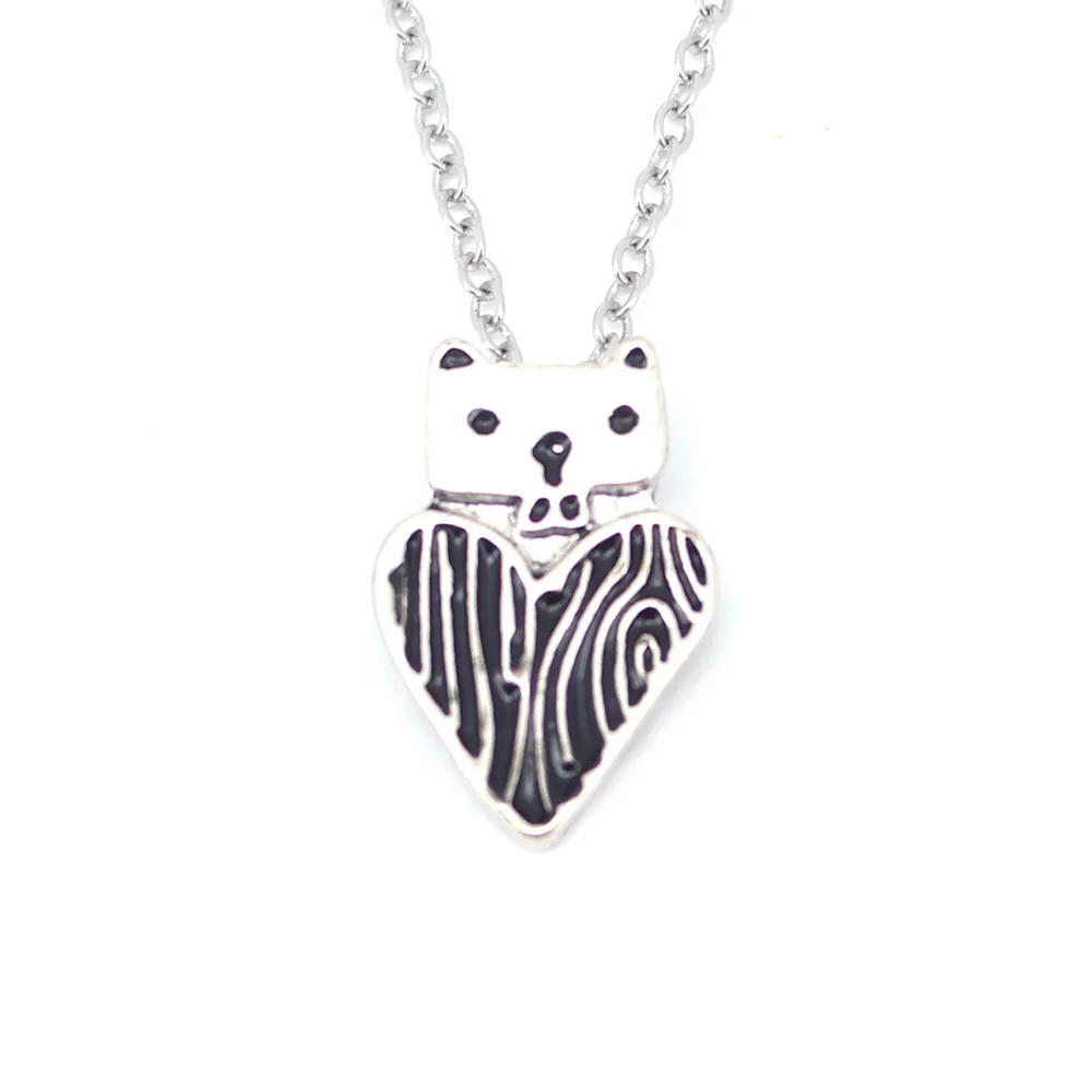 

cute beaver pendant necklace beaver heart necklaces gift jewellery
