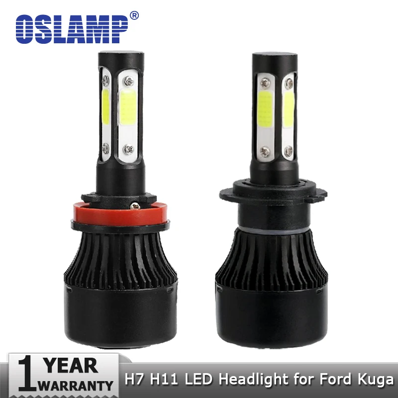 Oslamp 4 стороны COB H7 Высокий/Низкий Луч H11/Дальний свет лампы для передних фар 100 Вт
