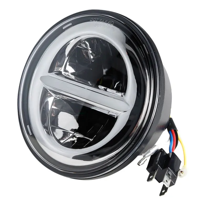 Мотоцикл 5-3/4 5,7" Круглый проектор светодиодный налобный фонарь для Harley Touring модели Dyna Bad Boy Softail Sportster 883 1200