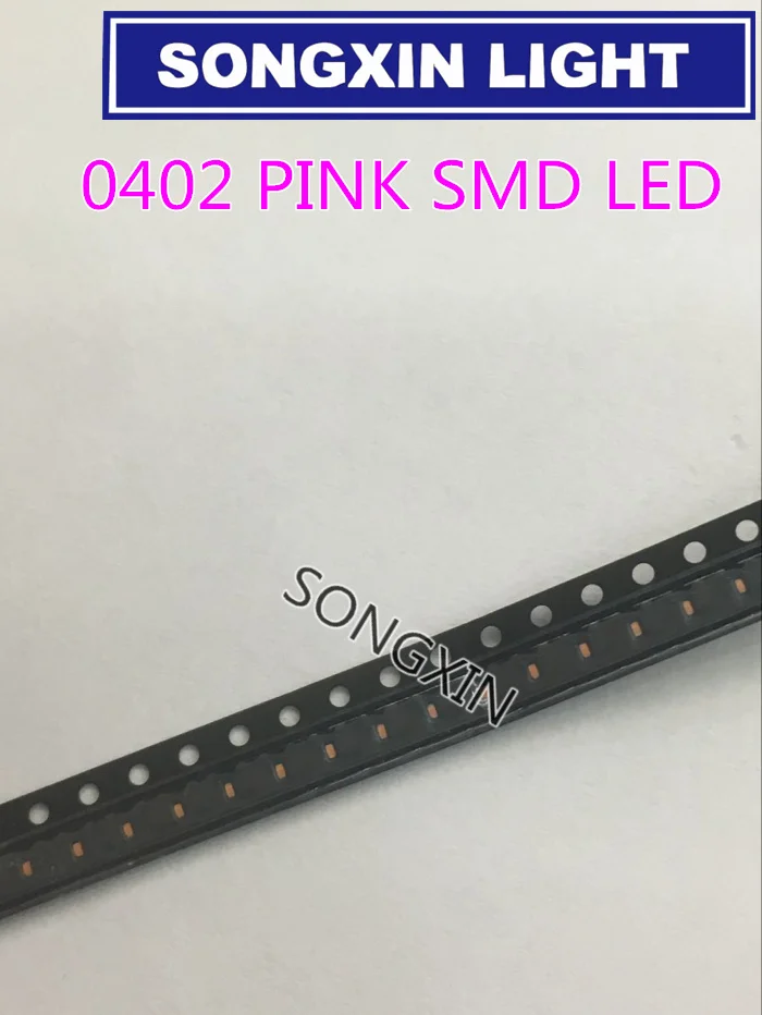 Светодиодный светильник SMD розовый 3000 шт. 0402 1005 Х0 5 мм|light-emitting diode|smd leddiode smd |