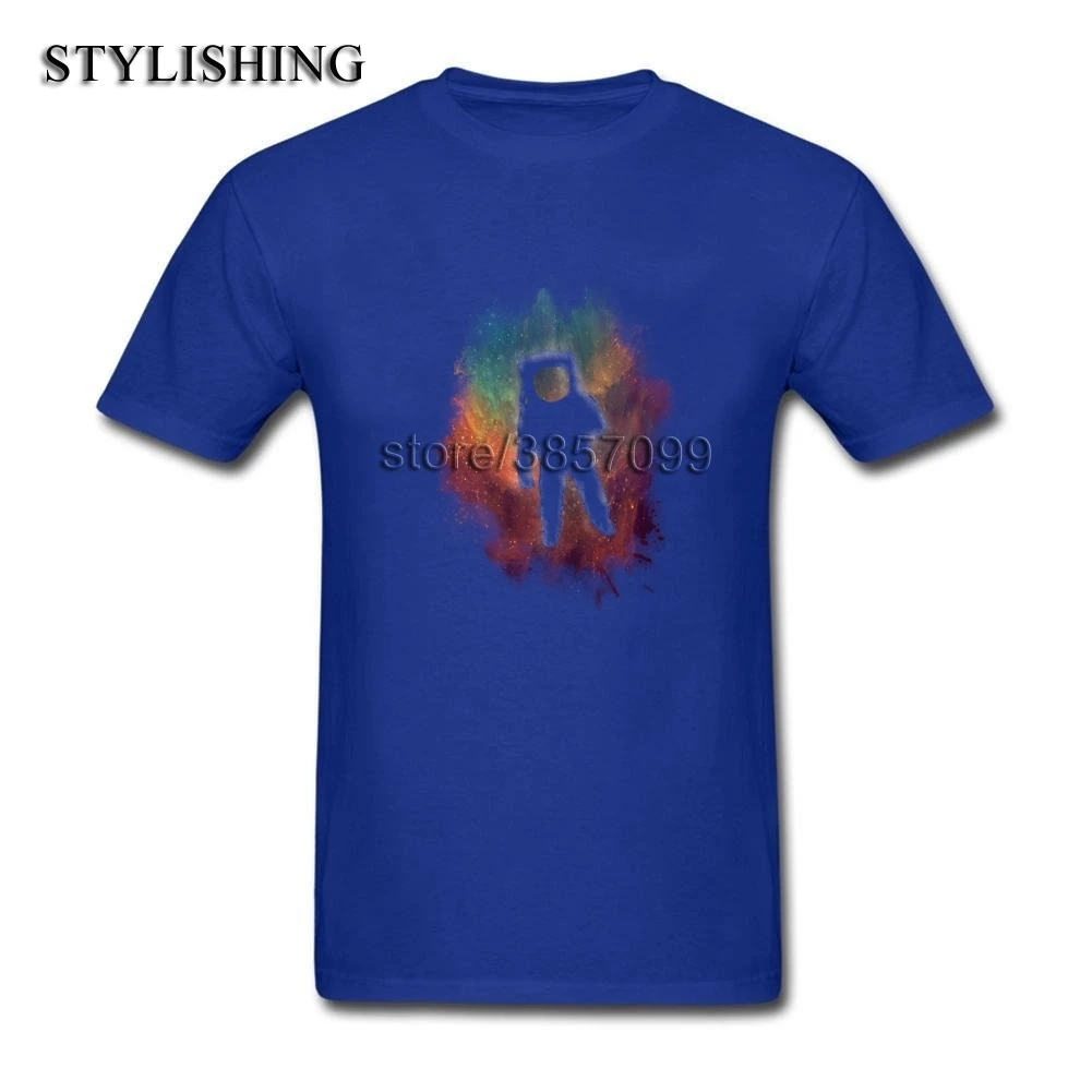 Формальные Teeshirts для взрослых 100% хлопок Рубашка с короткими рукавами астронавт XS