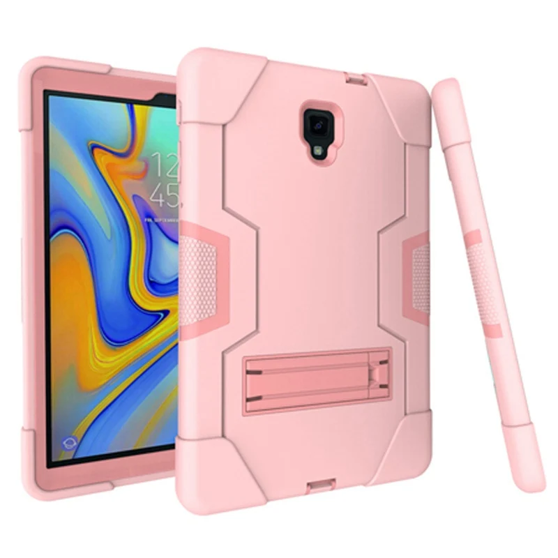 Детский противоударный Гибридный Силиконовый чехол для samsung Galaxy Tab A 10,5 T590 T595 T597, защитный чехол Tab A 10,5 дюйма, Чехол+ пленка+ ручка