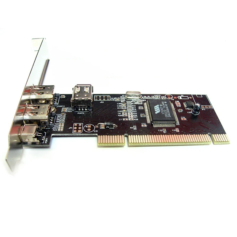 4 Порты Firewire IEEE 1394 4/6 Pin pci контроллер карта адаптер для HDD MP3 можно крепить любые