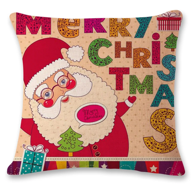 2019 мультяшный красный Санта Клаус рождественское кресло поддержка поясницы