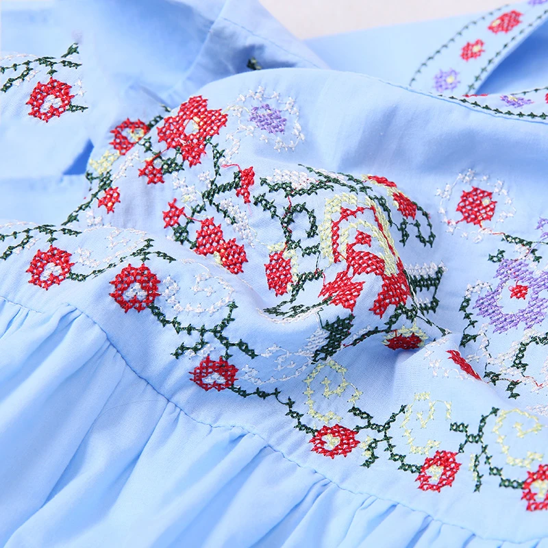 Короткое платье сарафан с вышивкой для беременных Ropa летнее женщин без рукавов| |