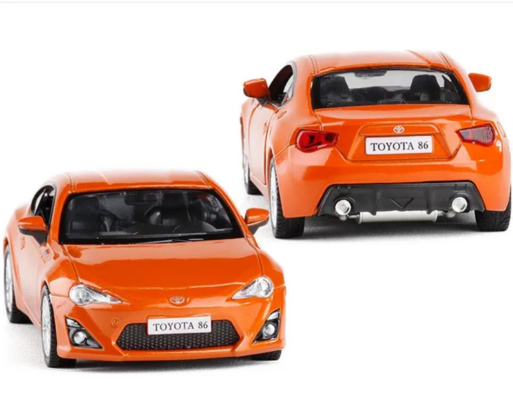 Модели легкосплавных автомобилей Toyota GT86, модель 1:36, модель автомобиля из сплава, игрушка для литья под давлением, коллекция металлических моделей, игрушки, 2 открытые двери