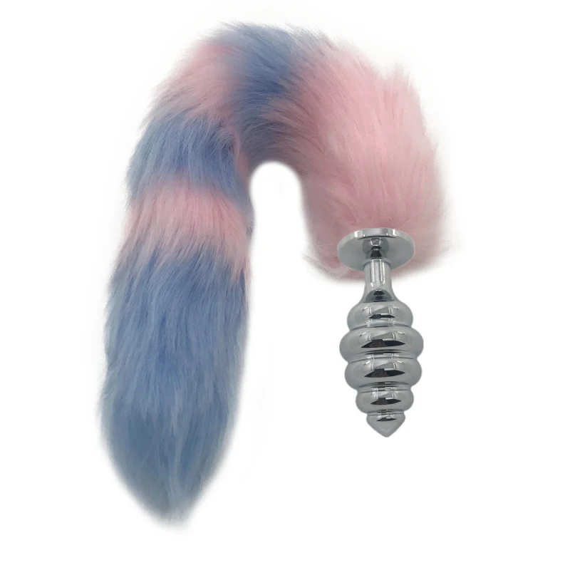 Металлические анальные секс-игрушки Анальная пробка лисий хвост пушистая