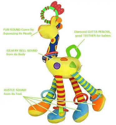 Детские игрушки Плюшевые Погремушки Мягкие вручение игрушка 46 см мультфильм в