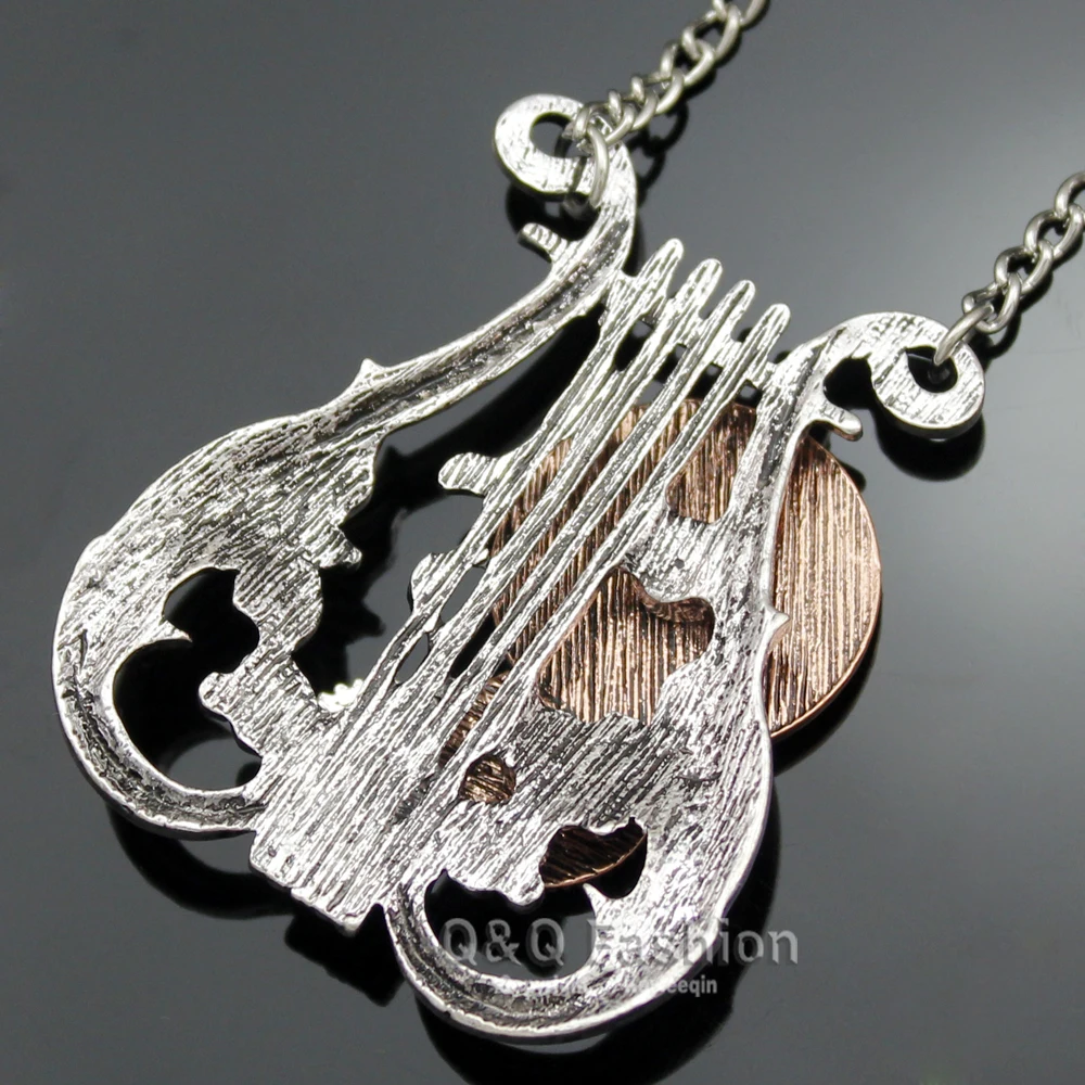 Модная винтажная серебряная медная в викторианском стиле Harp Lyre часы с ручной