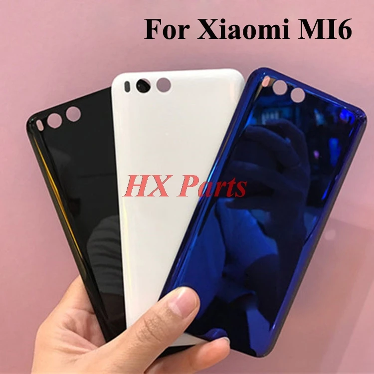 Оригинальная новая задняя крышка для Xiaomi 6 Mi6 M6 стеклянный чехол с аккумулятором
