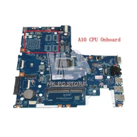 nokotion laptop motherboard for lenovo ideapad 500 15acz main board aawza zb la c285p with a10 cpu onboard