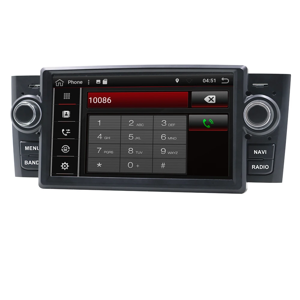Eunavi автомобильный мультимедийный плеер gps Android 9 0 Радио 1 Din DVD для Fiat/Grande/Punto/Linea 2007