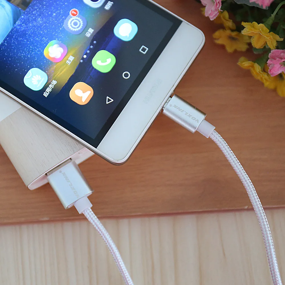 USB кабель VOXLINK 20 шт. 5 В 2 4 А Micro для зарядки передачи данных Samsung S7 S6 Huaiwei Xiaomi Meizu LG