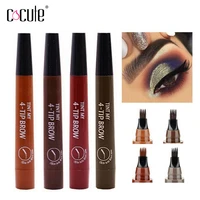 Microblading Eyebrow Pencil Fork Tip Liquid Eyebrow Tatoo Pen 5Colors Waterproof Long Lasting Eye Brow Makeup cosmetics Eyebrows