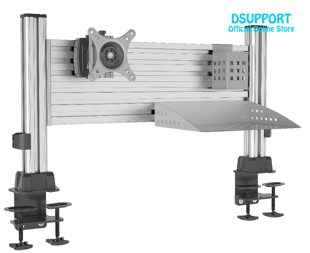 Новинка 2017 года алюминиевый ЖК монитор настольные крепления подвижный экран