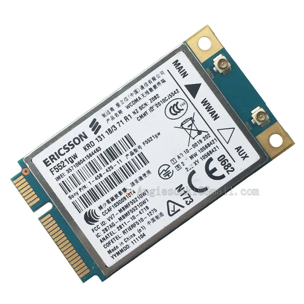 Разблокированный F5521GW Wi Fi Беспроводной 3G WWAN карта GPS Mini PCI E WCDMA HSPA + EDGE/GPRS/GSM 21 Мбит/с