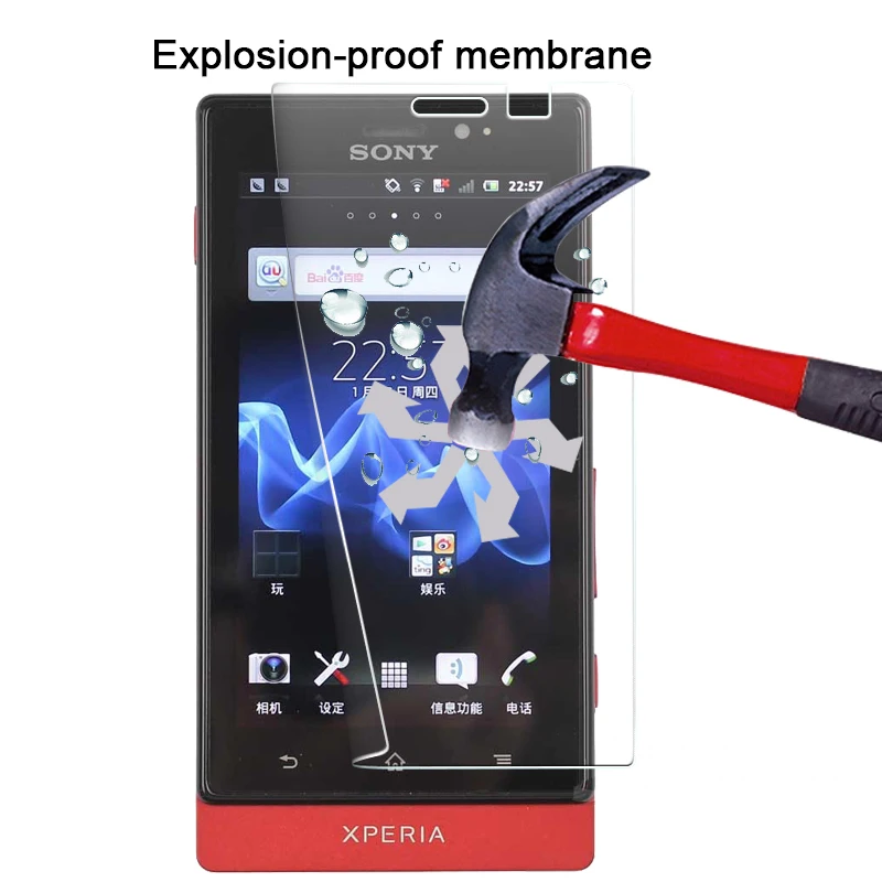 Anti-shatter Screen Protector Film For Sony Xperia Sola MT27i 3.7&quot Explosion-proof Nano Soft With Retail Package Strong | Мобильные