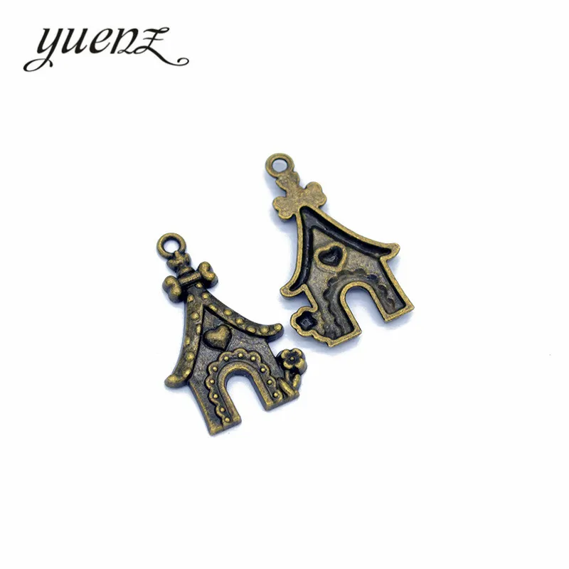 YuenZ 10pcs Antique Silver color Doghouse Charm For Jewelry Making Handmade Crafts 32*20mm E8 | Украшения и аксессуары