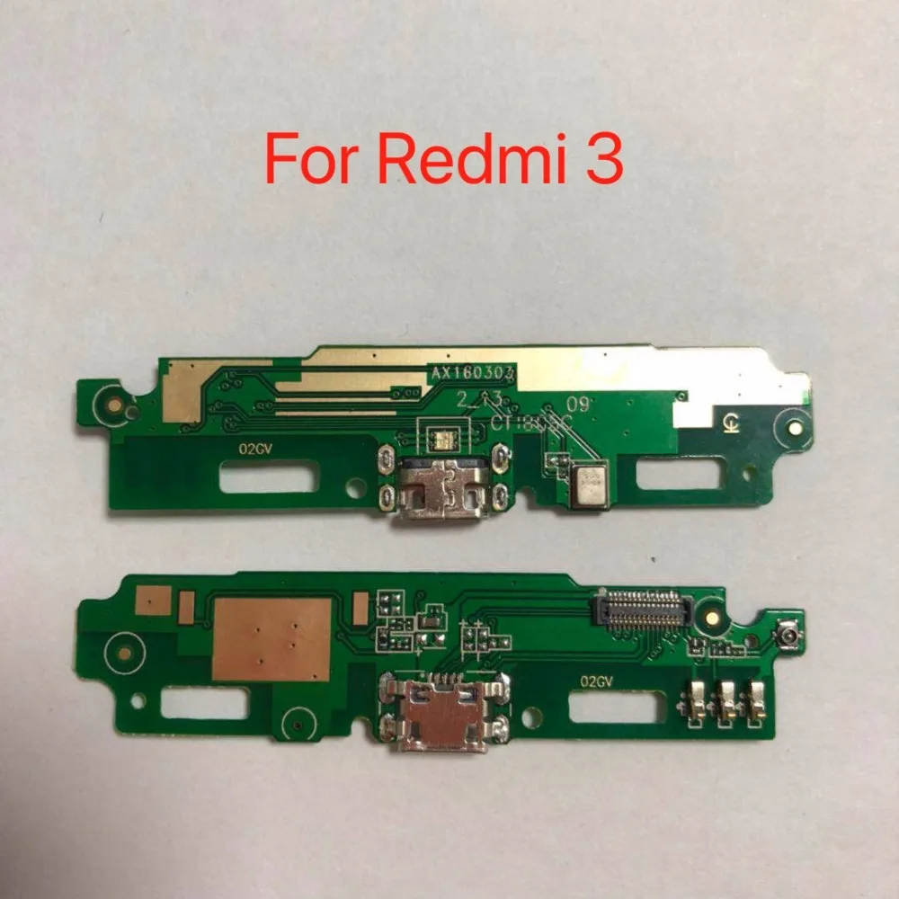 20 шт./лот USB док коннектор Redmi 3 S зарядный порт гибкий кабель для зарядного