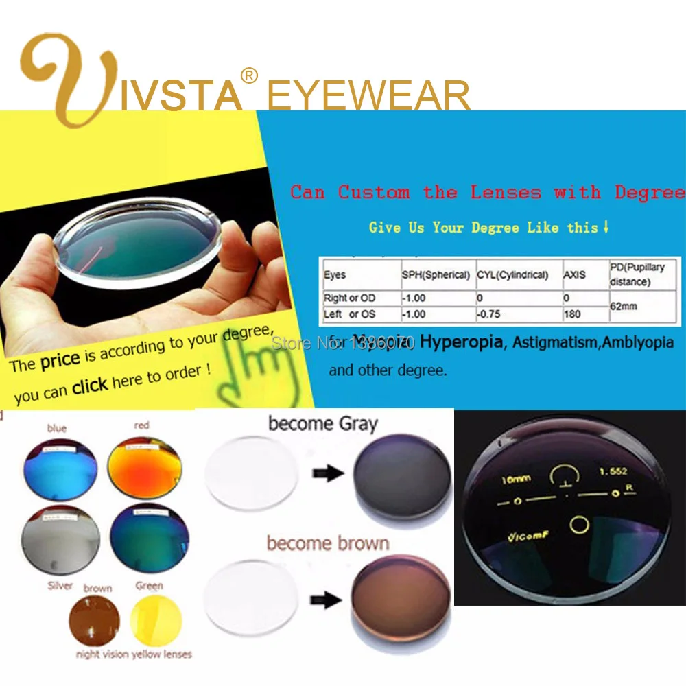 

IVSTA Brand Designer Gold Chain Decoration Big Women Eyeglasses Round Clear glasses Spectacles transparent frame optical degree