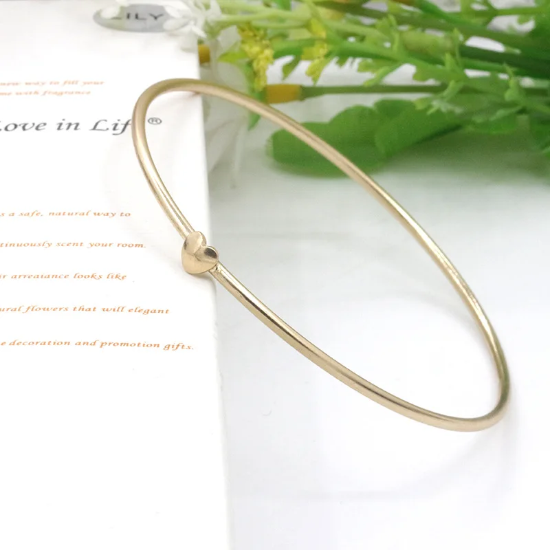 10 шт./лот модные очаровательные браслеты на запястье золотой цвет любовь сердце