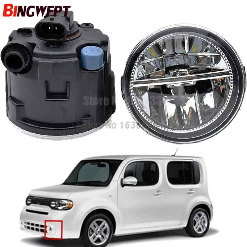 

2PCS Car styling LED fog lights (Left + right) Halogen lamps 1set For NISSAN CUBE Z12 Hatchback 2010-2014