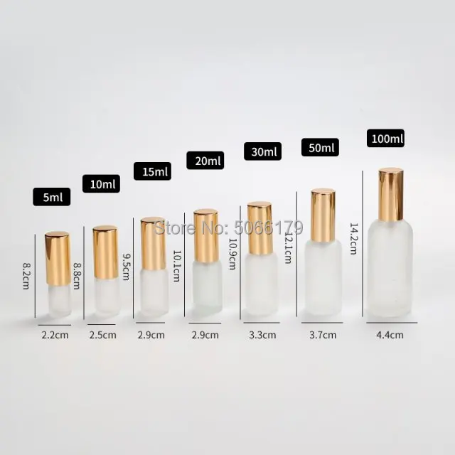 5ml10ml15ml20ml30ml50ml100ml прозрачное матовое стекло бутылка эфирного масла прозрачный